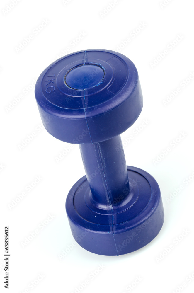 Dumbbells isolated white background Dumbbells isolated white background