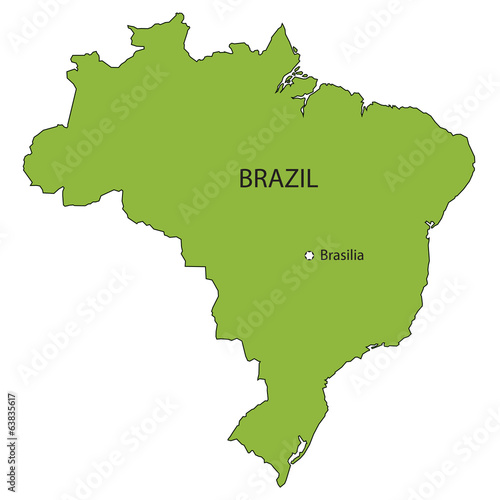 mape of brazil