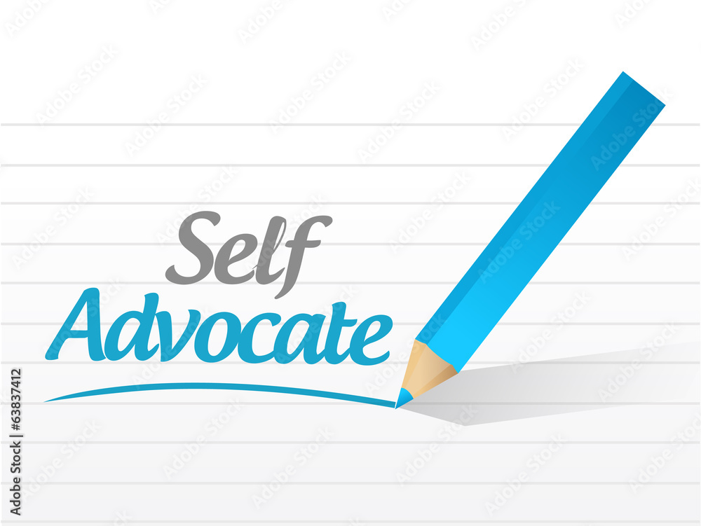 self advocate message illustration design self advocate message illustration design