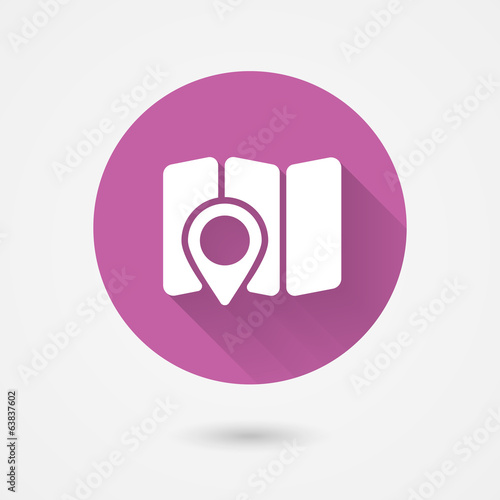 map and navigation icon