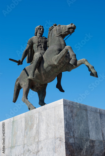 Statue of Alexander the Great at Thessaloniki  Greece