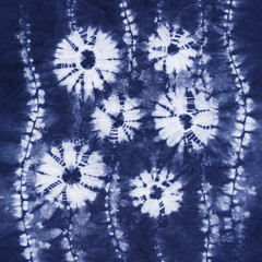 Material dyed batik. Shibori