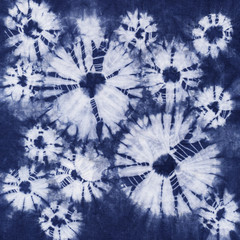 Material dyed batik. Shibori