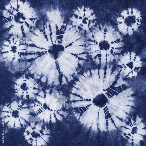 Obraz na plátně Material dyed batik. Shibori
