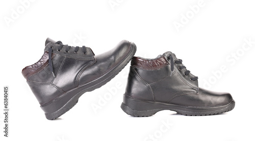 Mens sport leather shoes.