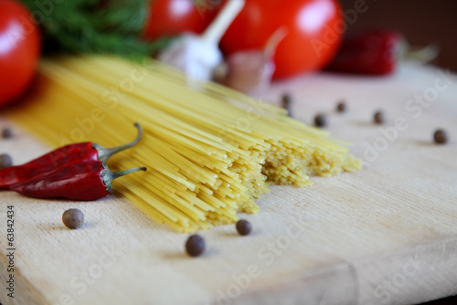 spaghetti & vegetables