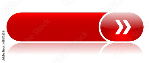 BLANK web button (square red icon symbol template)