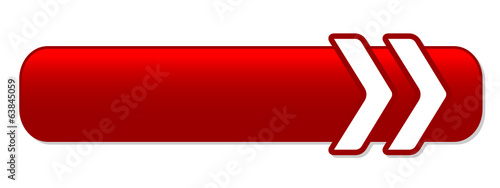 BLANK red web button (square icon symbol template)