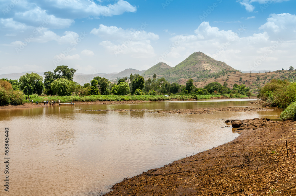 Naklejka premium Blue Nile river