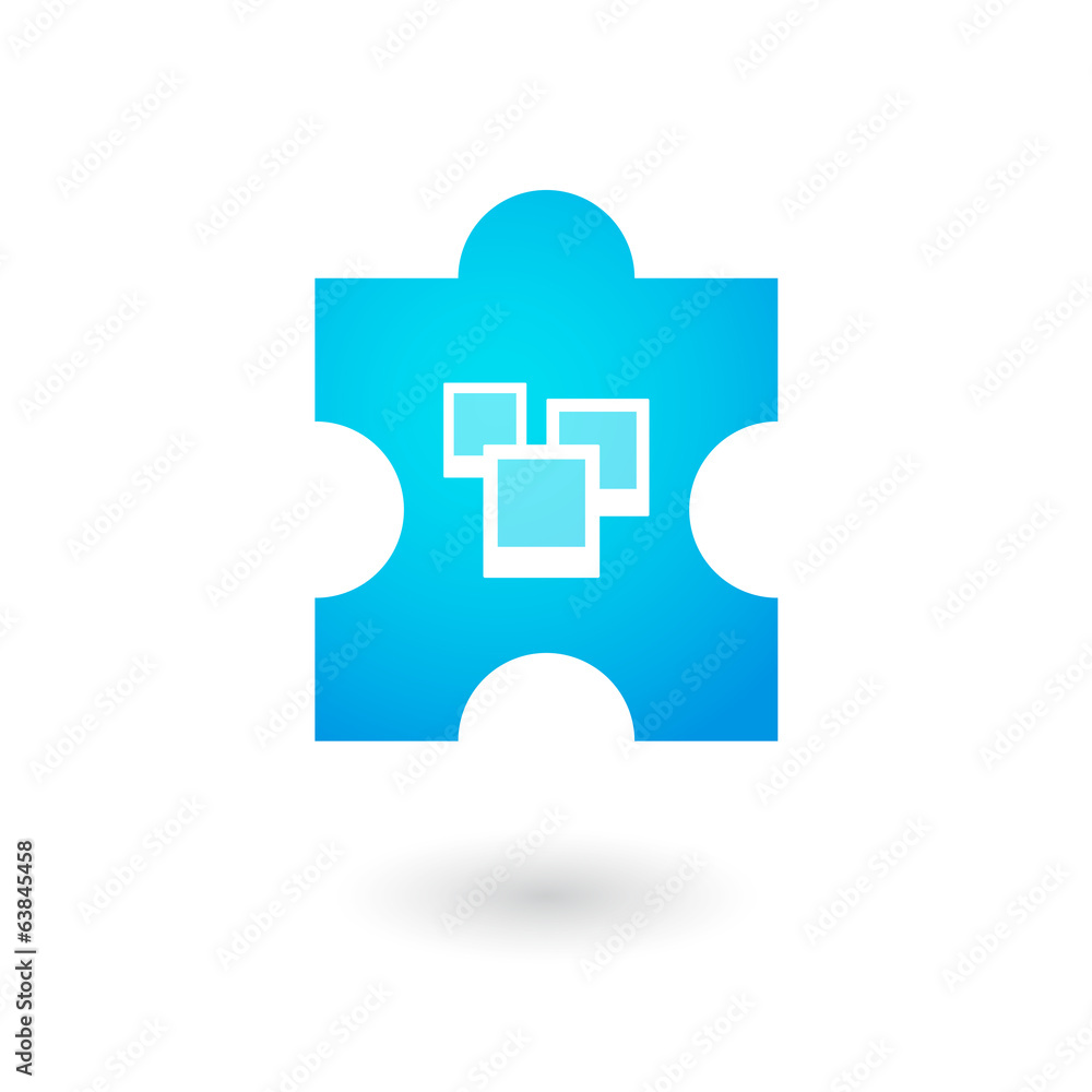 Obraz premium Puzzle icon