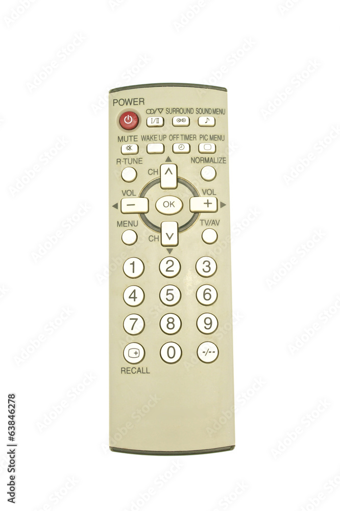 Old remote control for television put straight Old remote control for television put straight