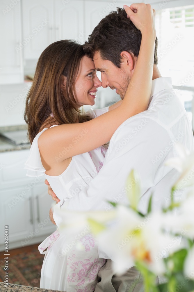 Loving young couple looking at each other Loving young couple looking at each other