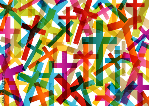 Christianity religion cross concept abstract background vector