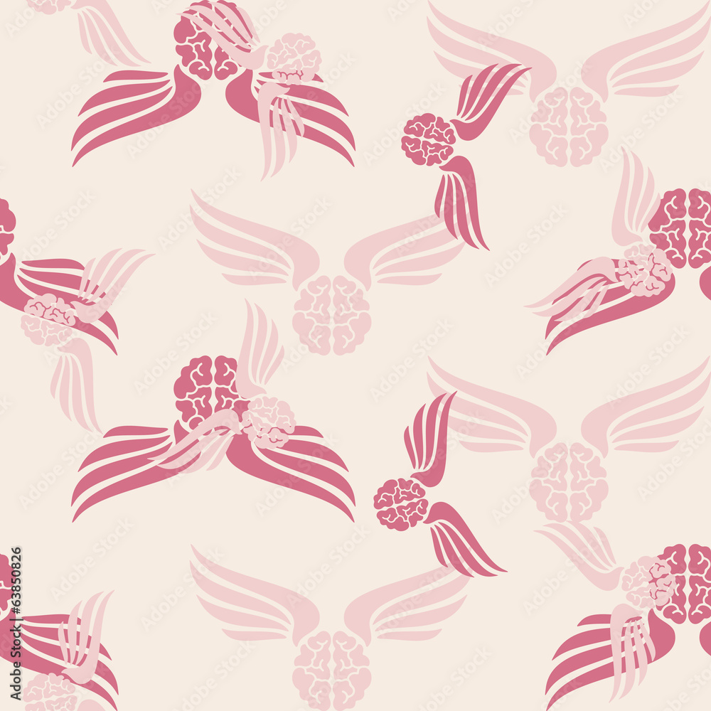 seamless background, wing, feather, angel, brain seamless background, wing, feather, angel, brain