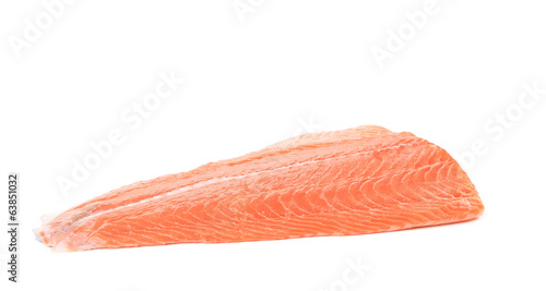 Raw salmon fillet.