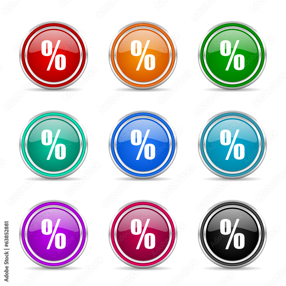 percent vector icon set percent vector icon set