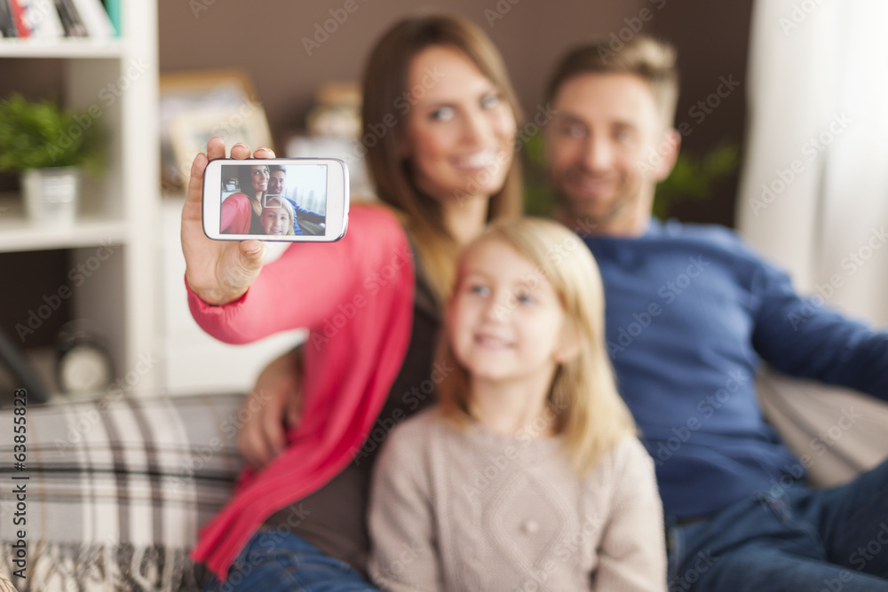 Let's take a selfie by mobile phone Let's take a selfie by mobile phone