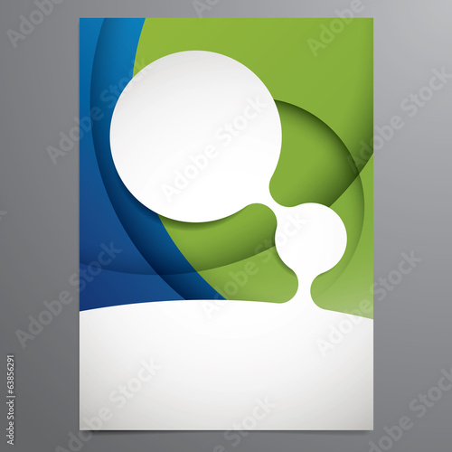 vector business flyer, brochure template