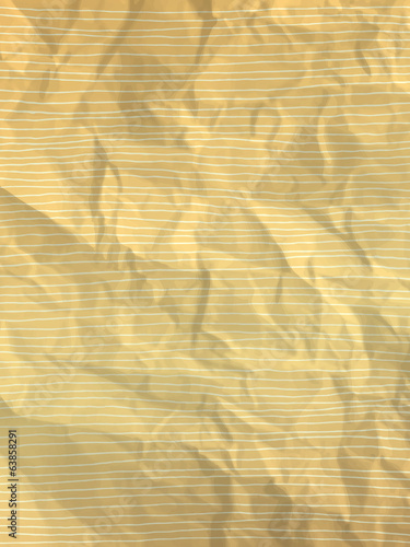 Yellow wrapping paper with horizontal lines