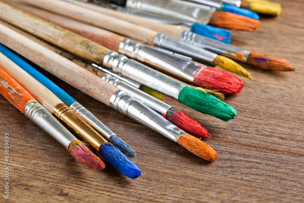 Paints and brushes Paints and brushes
