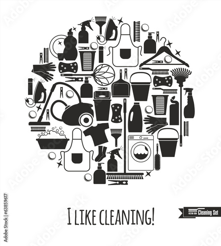 Clean set illustration