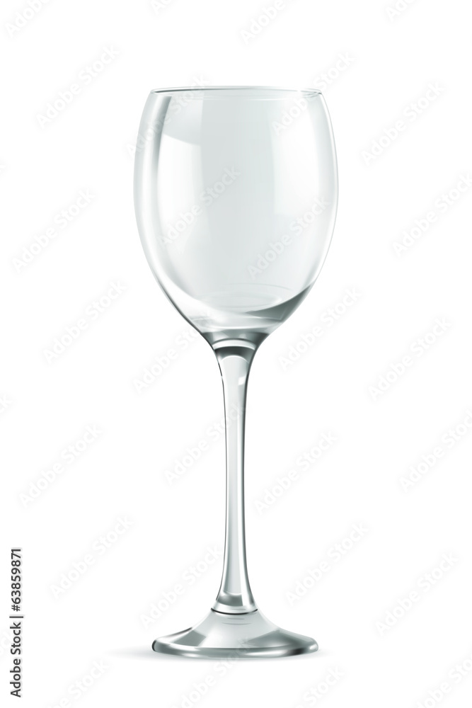 Wine glass, vector