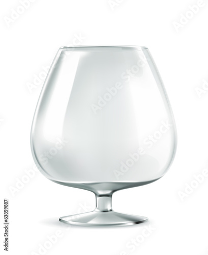 Cognac glass, vector