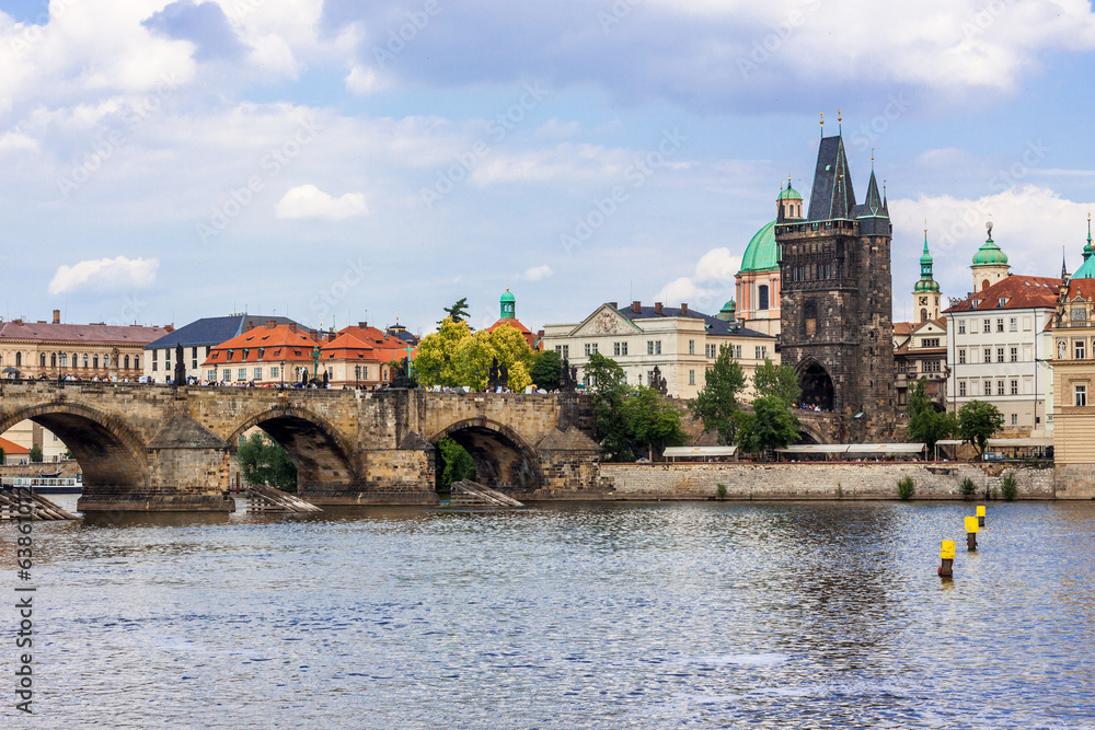 Karlov or Charles bridge in Prague