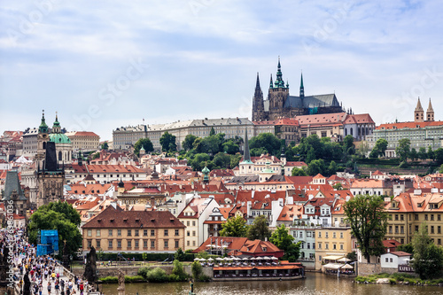 Karlov or Charles bridge in Prague