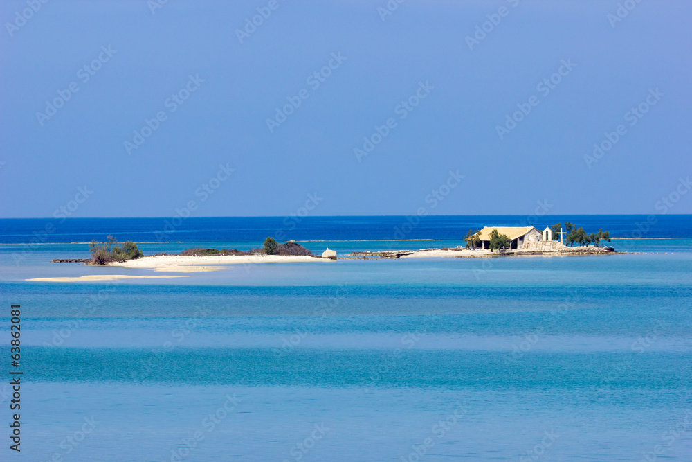 small church isolated by the sea