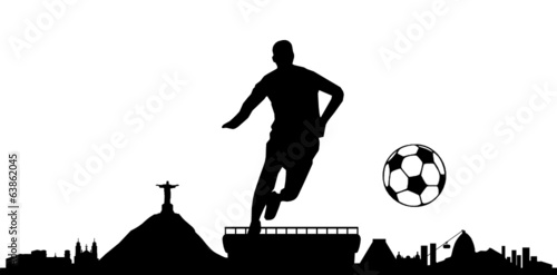 Skyline Rio de Janeiro Fussball