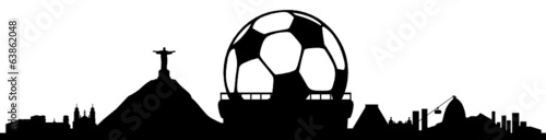 Skyline Rio de Janeiro Fussball
