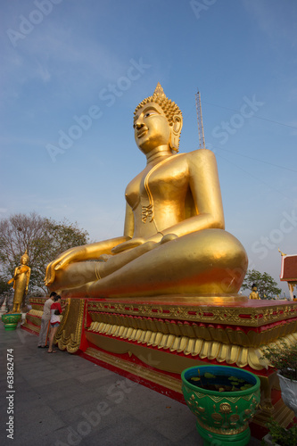 gold buddha statue at Pattaya Thailand