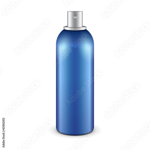 Blue Aerosol Spray Metal 3D Bottle Can: Paint, Graffiti
