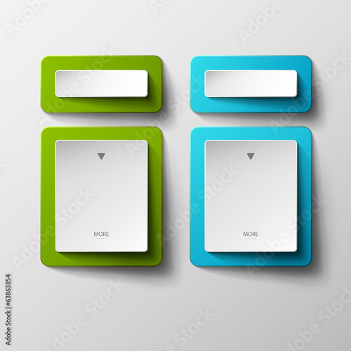 Abstract vector banners set