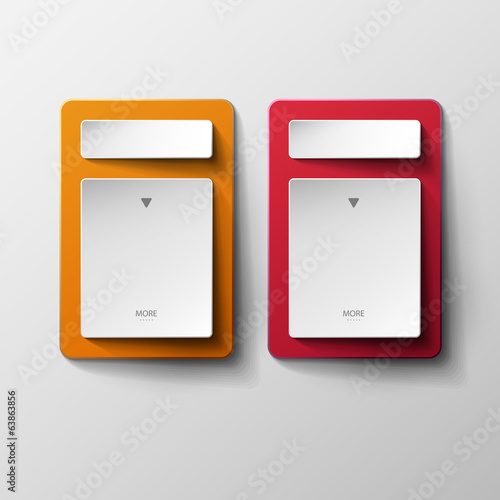 Abstract vector banners set