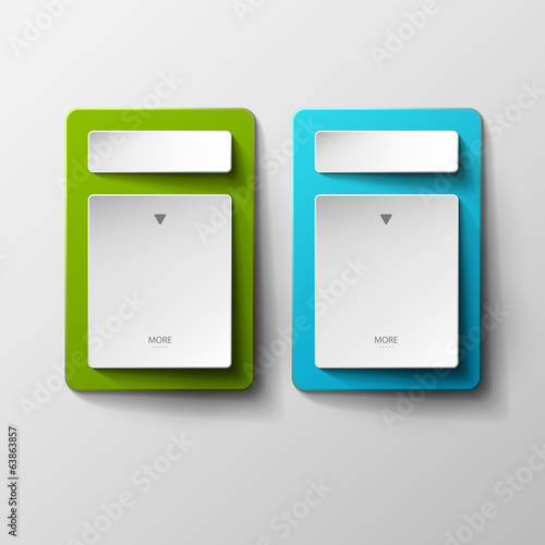 Abstract vector banners set