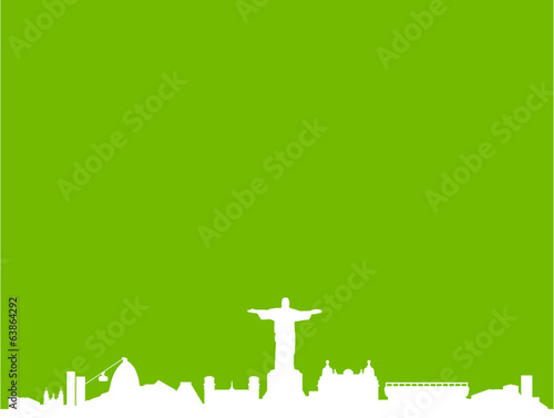 Skyline Rio de Janeiro grün