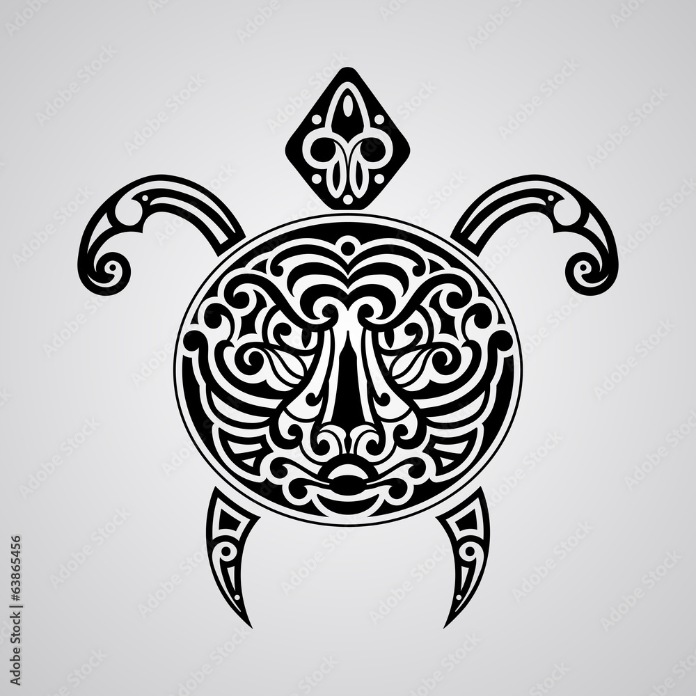 vector tortoise with tiger face on its shell vector tortoise with tiger face on its shell
