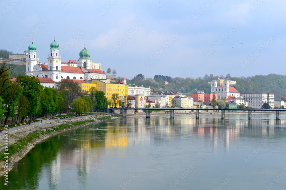 Naklejka premium Passau Dreiflüssestadt