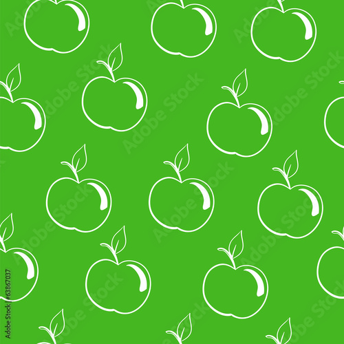 apples on a dark green background