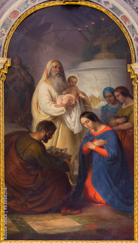 Fototapeta premium Venice - Paint of Presentation of Jesus in the Temple