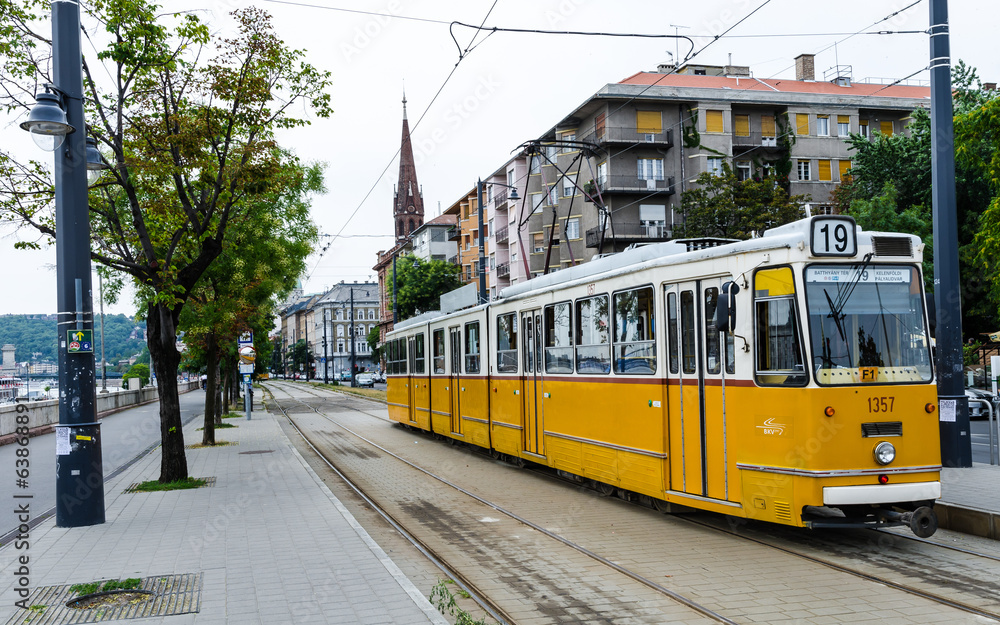 Yellow Tram, Budapest, Hungary