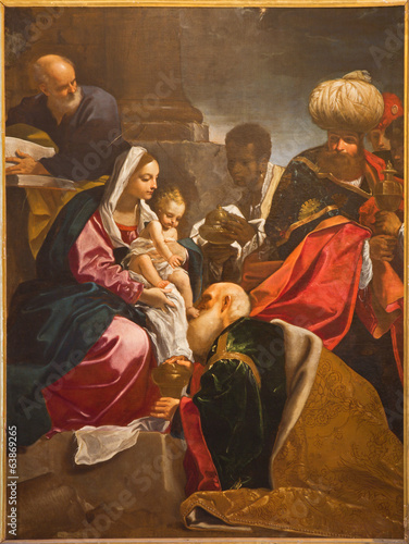 Bologna - Adoration of Magi paint