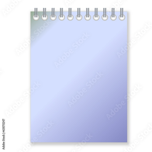 Blue notebook