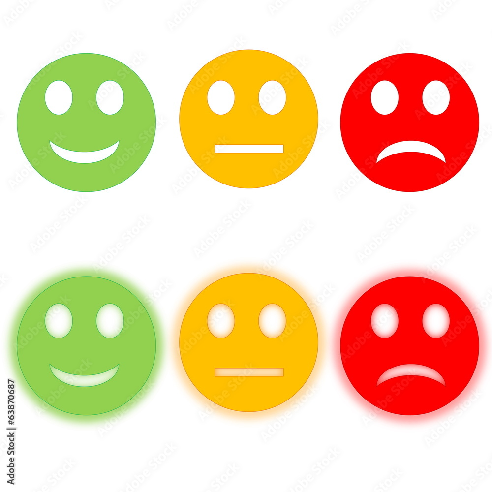 Fototapeta premium Colorful smileys