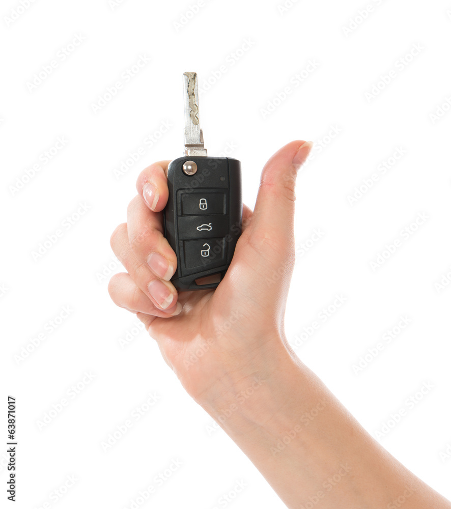 custom made wallpaper toronto digitalHand with car key isolated