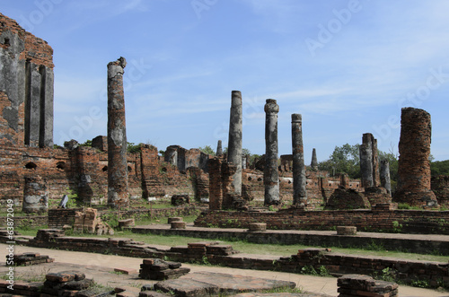 Ruins At Wat Phra Si Sanphet in Ayutthaya, Thainlans