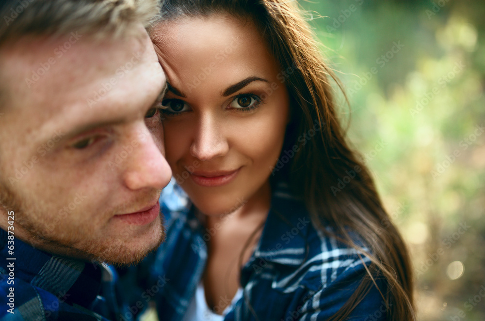 Fototapeta premium Couple having fun outside