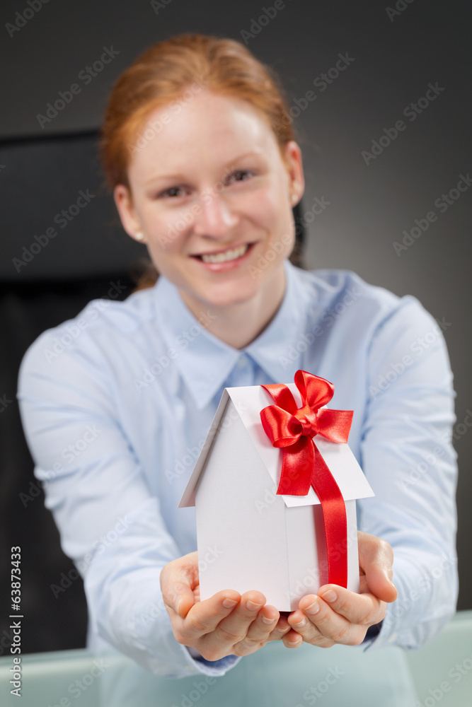 Real Estate Agent with a New House Real Estate Agent with a New House